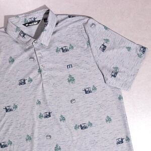 Travis Mathew Outfresh Golf Cart Short Sleeve Pima Cotton Polo Shirt Men's Large